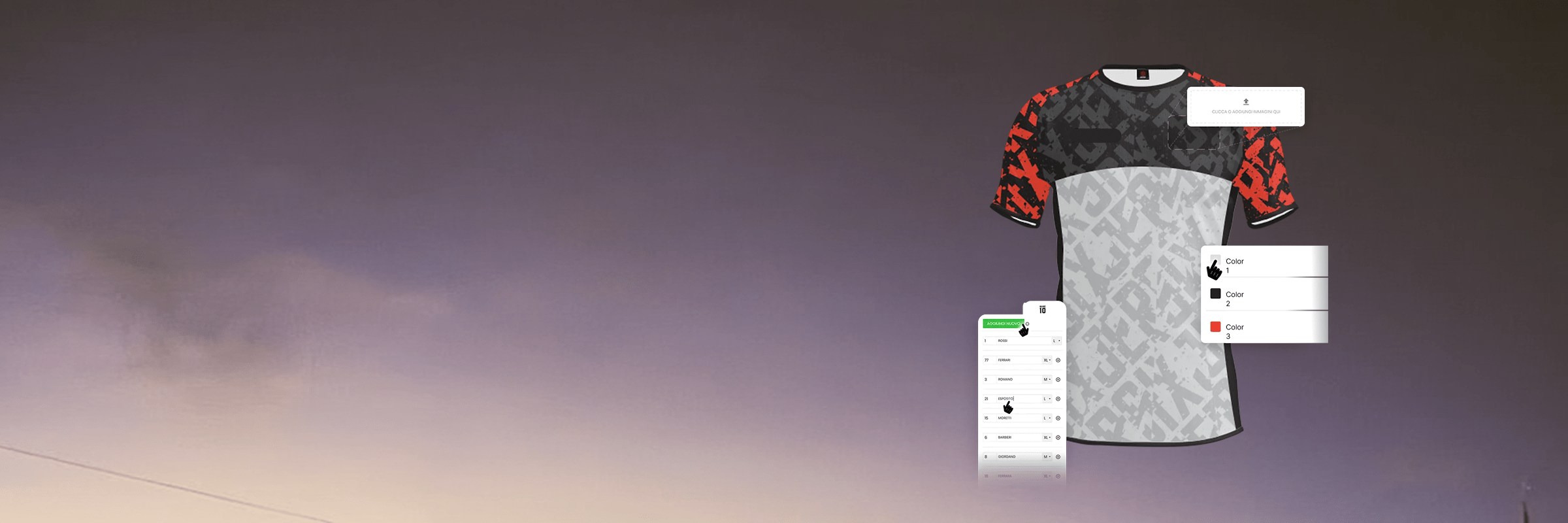 <h1>Customize your shirts</h1>